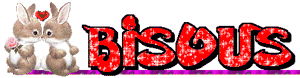 gif bisous lapins